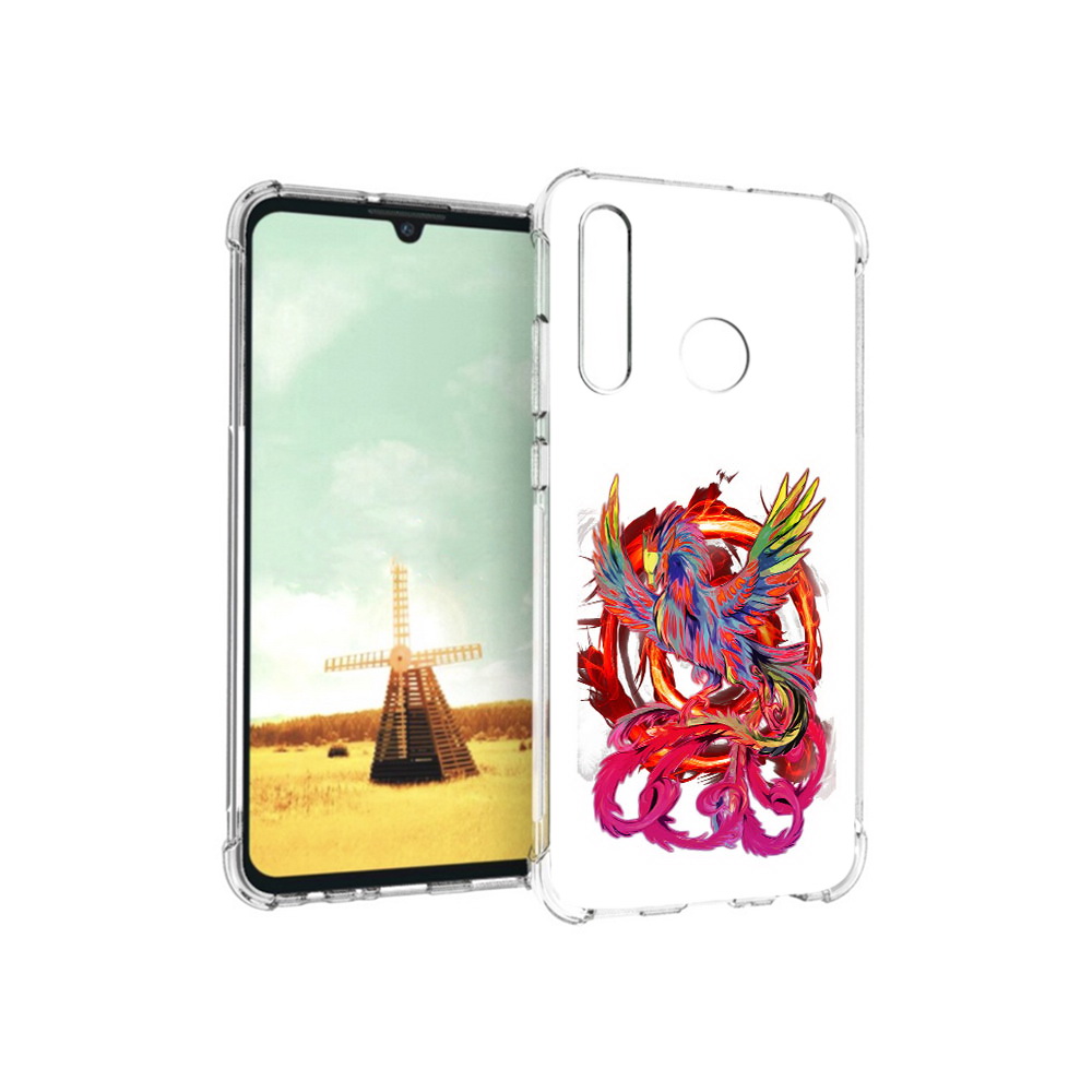

Чехол MyPads Tocco для Huawei P Smart+ красочный феникс, Прозрачный, Tocco