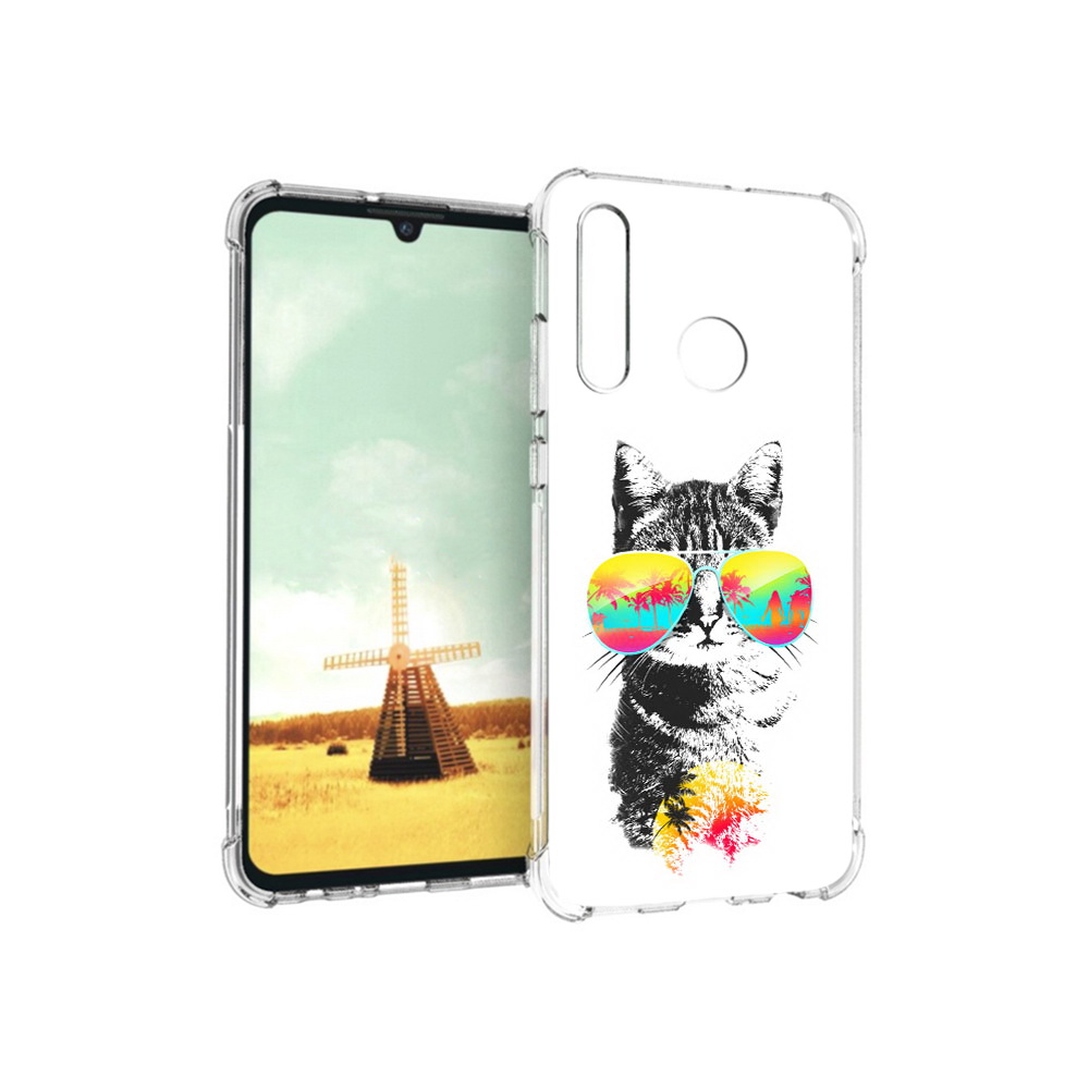 

Чехол MyPads Tocco для Huawei P Smart+ крутой кот, Прозрачный, Tocco