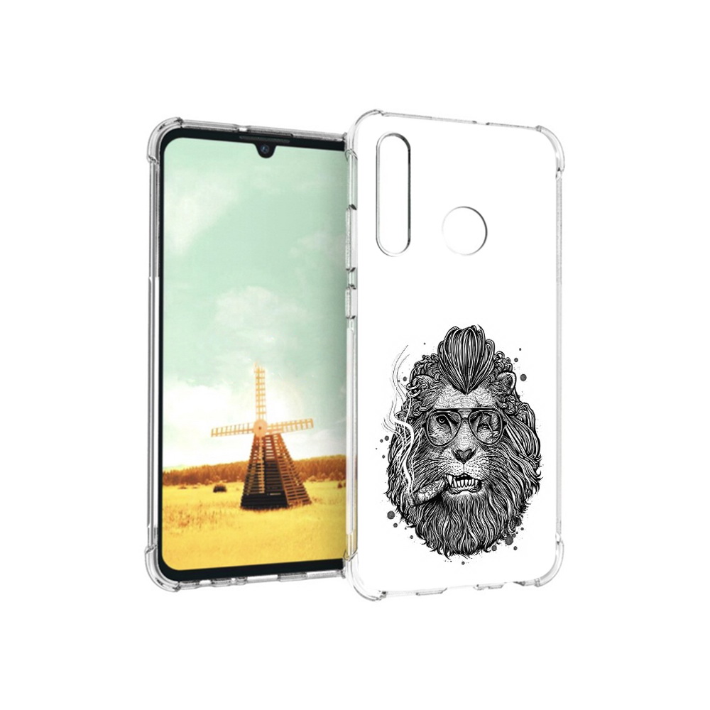 

Чехол MyPads Tocco для Huawei P Smart+ курящий лев, Прозрачный, Tocco