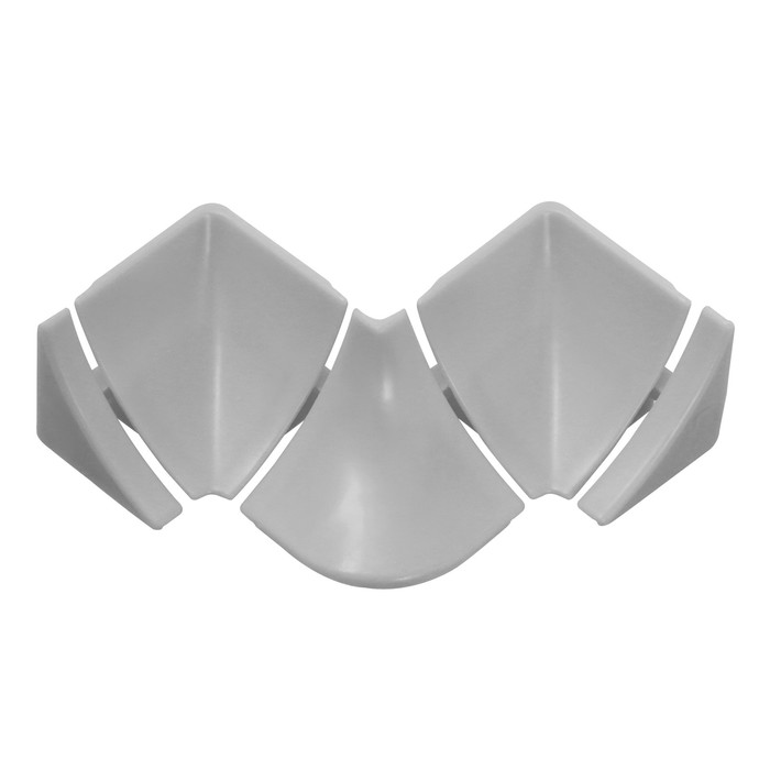 

Набор комплектующих к плинтусу для столешницы Идеал Металлик серебристый Глянцевый