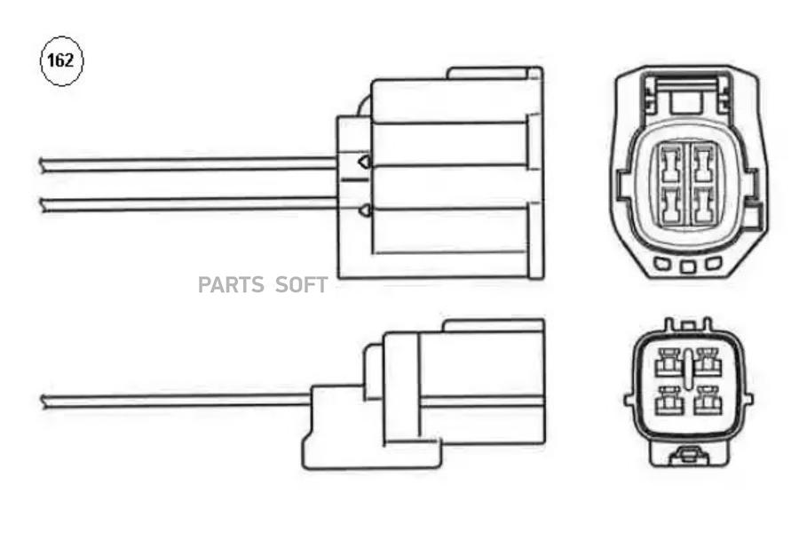 

9394_лямбда-зонд! L=640mm\ Mazda 626/MPV/MX-6 1.8i-3.0 V6 91>