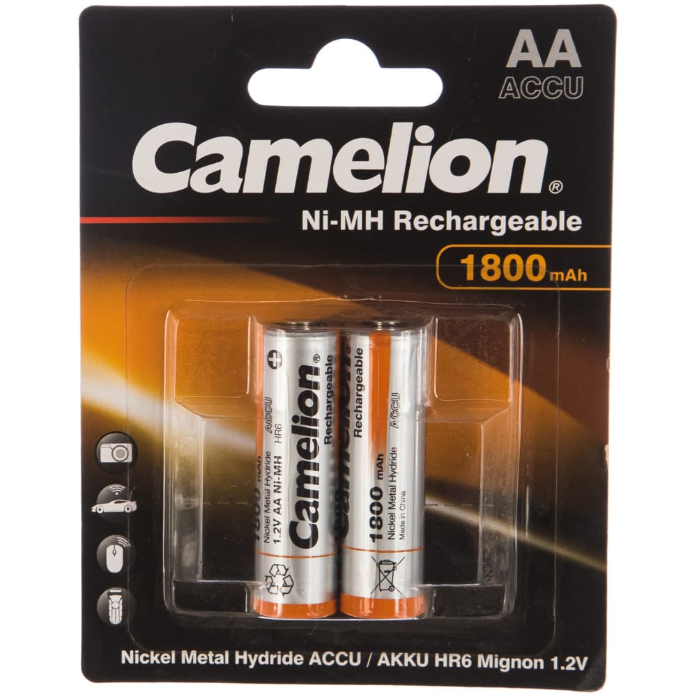 Camelion AA-1800mAh Ni-Mh BL-2 аккум-р,1.2В 3001