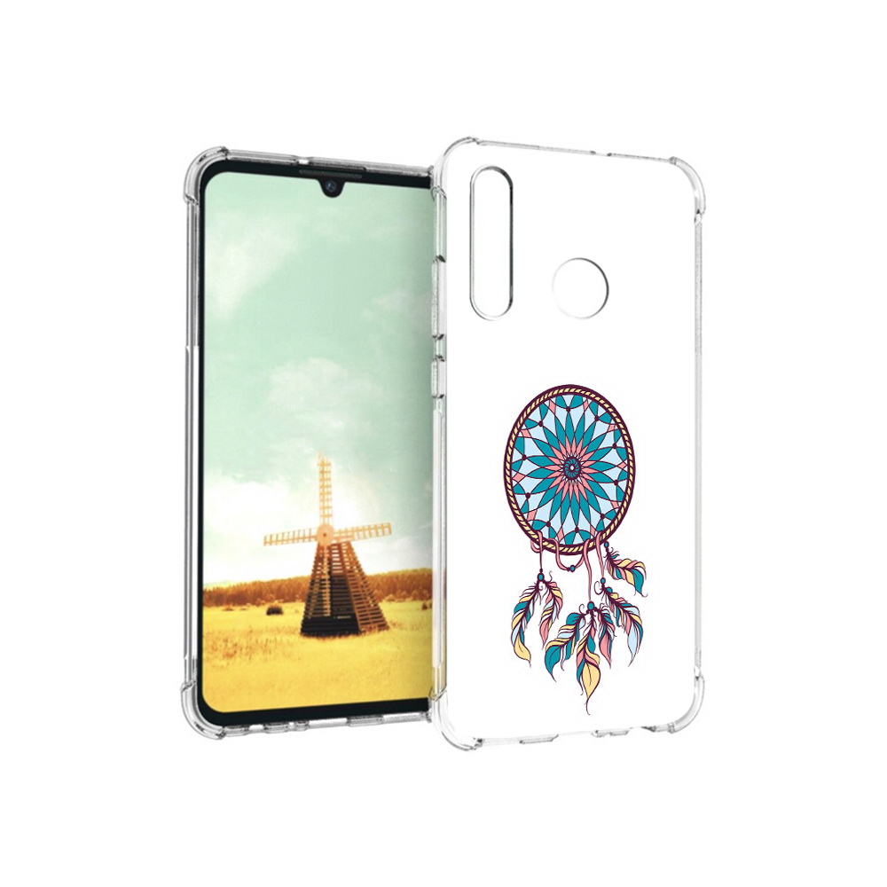 

Чехол MyPads Tocco для Huawei P Smart+ ловец снов синий, Прозрачный, Tocco