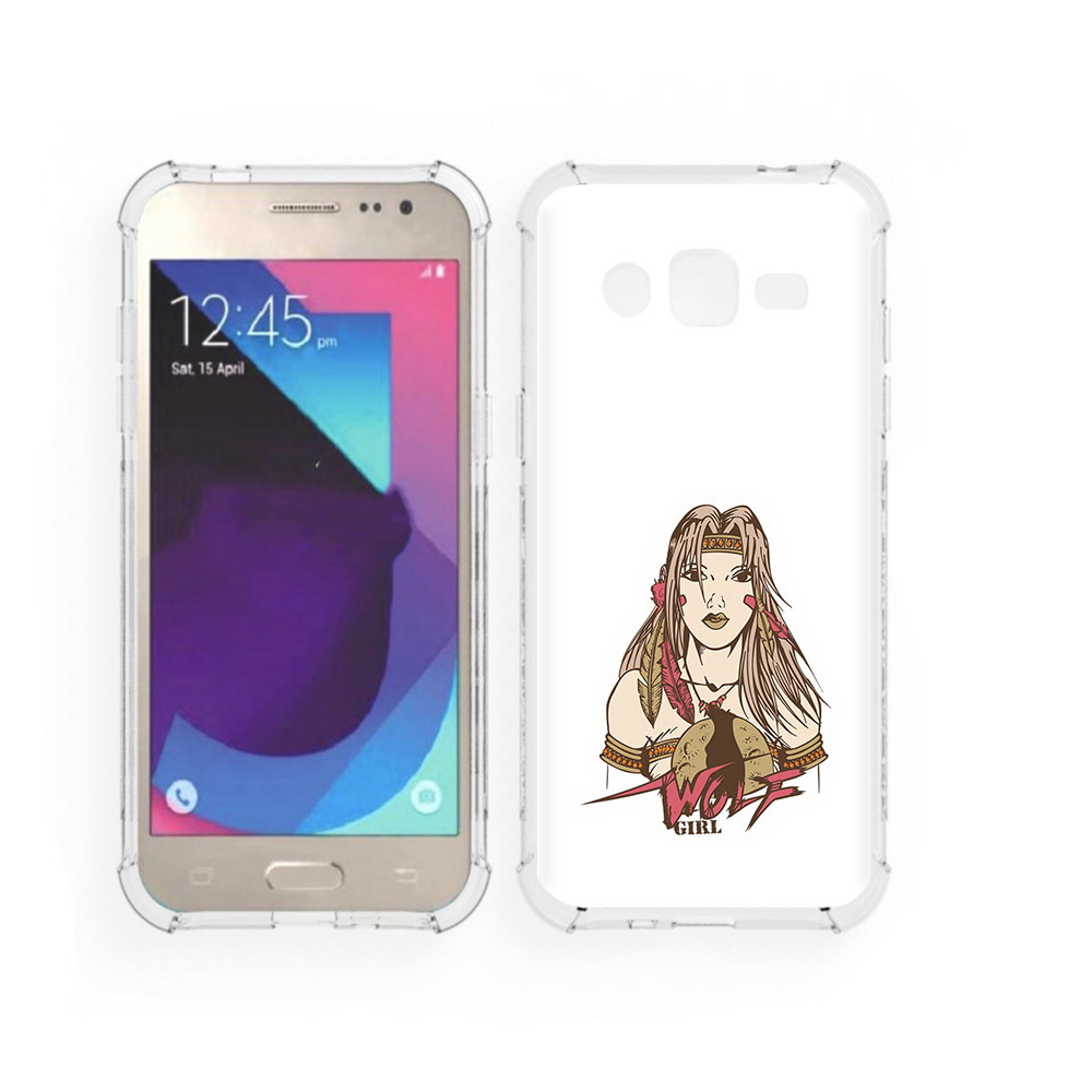 

Чехол MyPads Tocco для Samsung Galaxy J2 девушка волк (PT226924.572.306), Прозрачный, Tocco