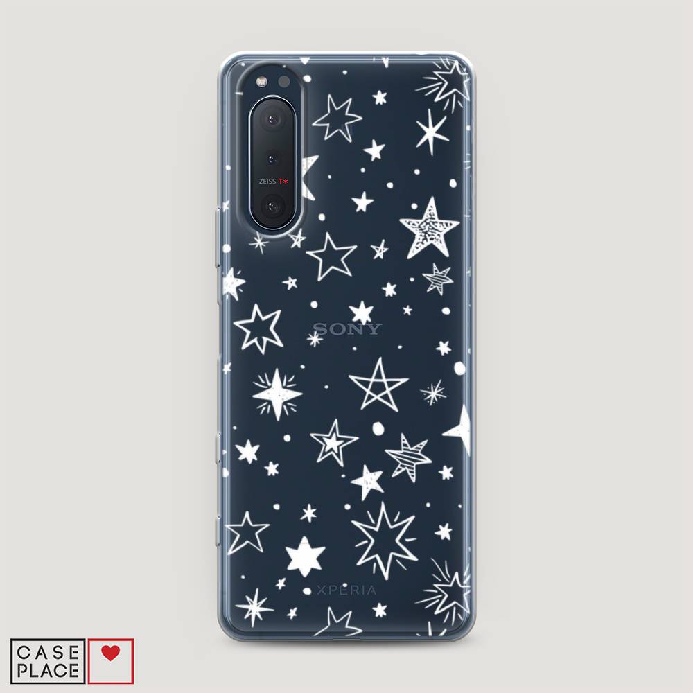 

Чехол Awog на Sony Xperia 5 II "Звездочки графика белая", Разноцветный, 54750-7