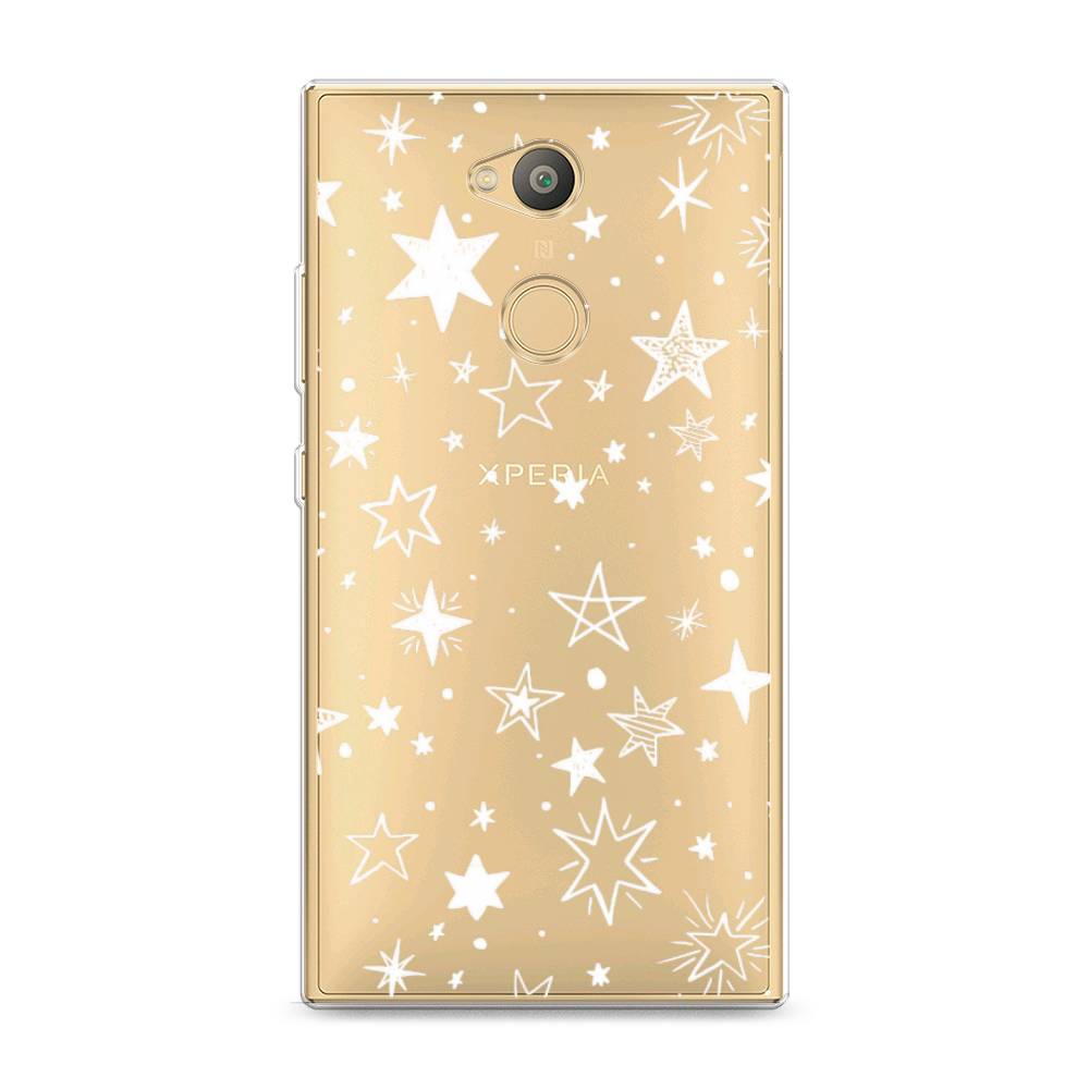 

Чехол Awog на Sony Xperia L2 "Звездочки графика белая", Разноцветный, 53450-7