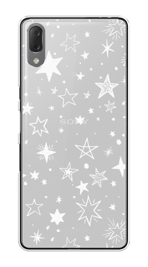 

Чехол Awog на Sony Xperia L3 "Звездочки графика белая", Разноцветный, 54450-7