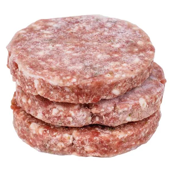 

Котлета из мраморной говядины МясновЪ для бургера охлажденная +-120 г