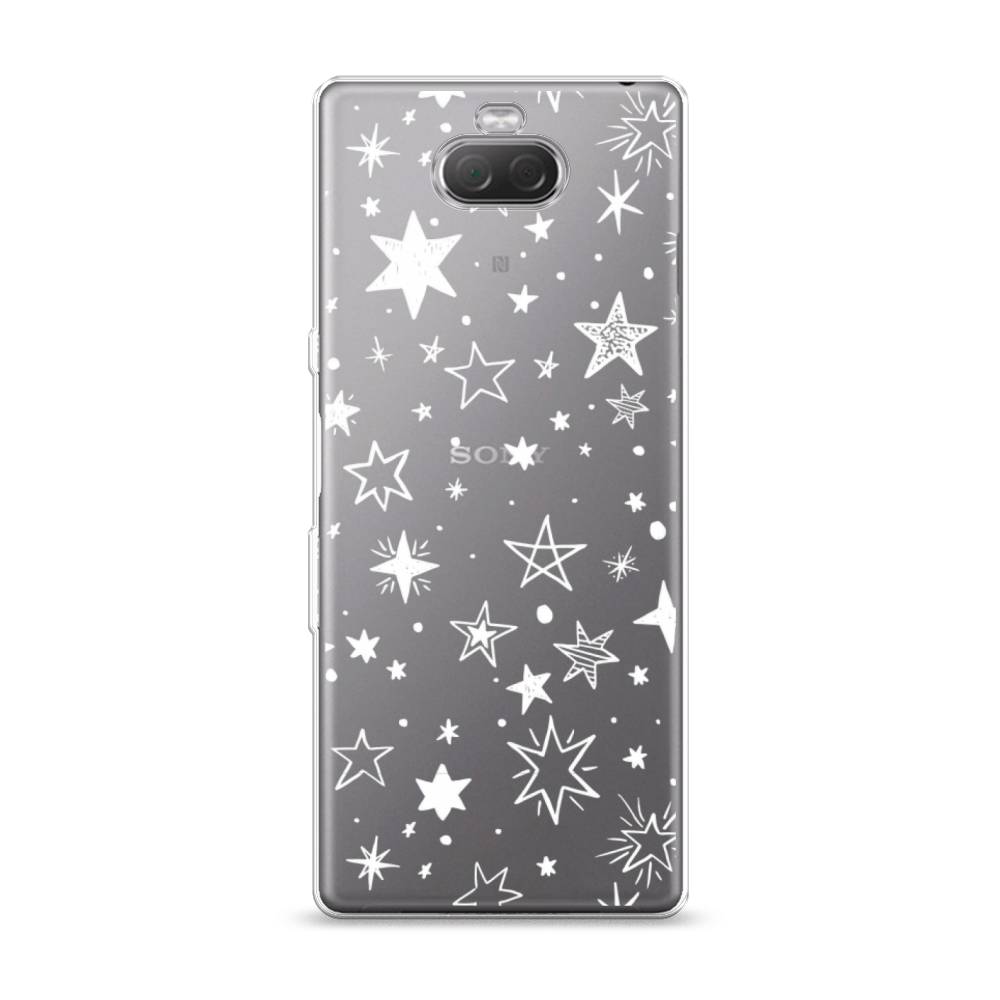 

Чехол Awog на Sony Xperia XA3/Xperia 10 "Звездочки графика белая", Разноцветный, 53750-7