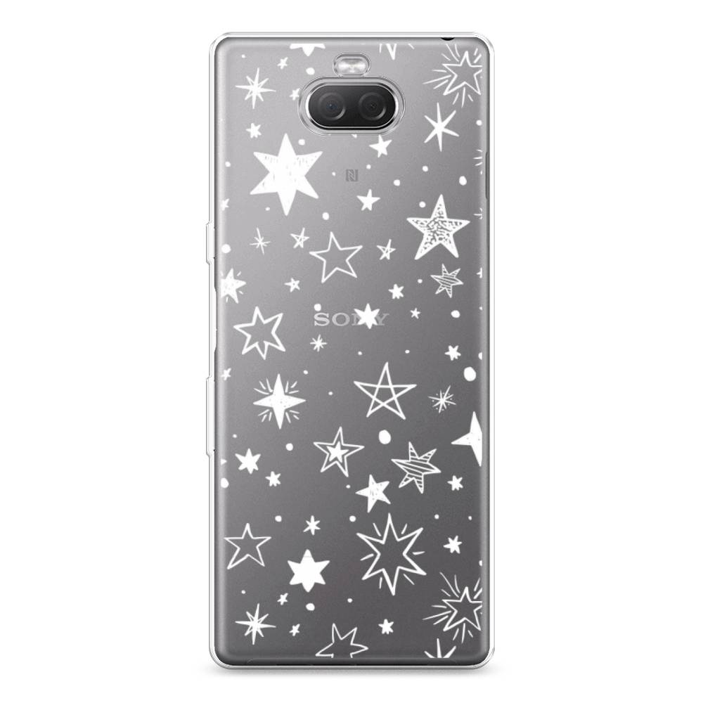 

Силиконовый чехол "Звездочки графика белая" на Sony Xperia XA3 Ulta, 53950-7