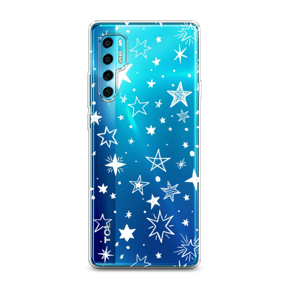 

Чехол Awog на TCL 20 Pro 5G "Звездочки графика белая", Разноцветный, 290850-7