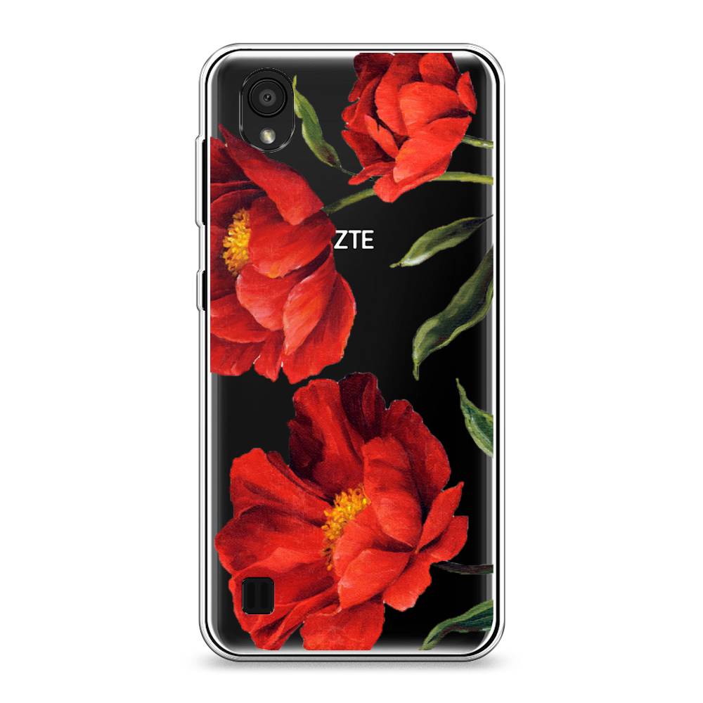 

Чехол Awog на ZTE Blade A5 (2019) "Красные маки", Красный, 133050-8