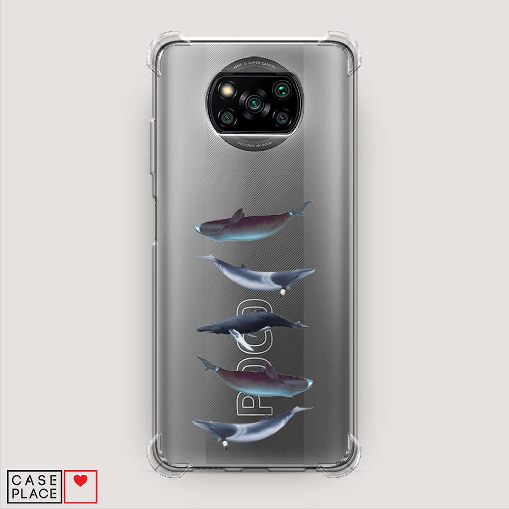 

Чехол Awog на Poco X3/X3 Pro "Киты арт 2", Разноцветный, 310651-1