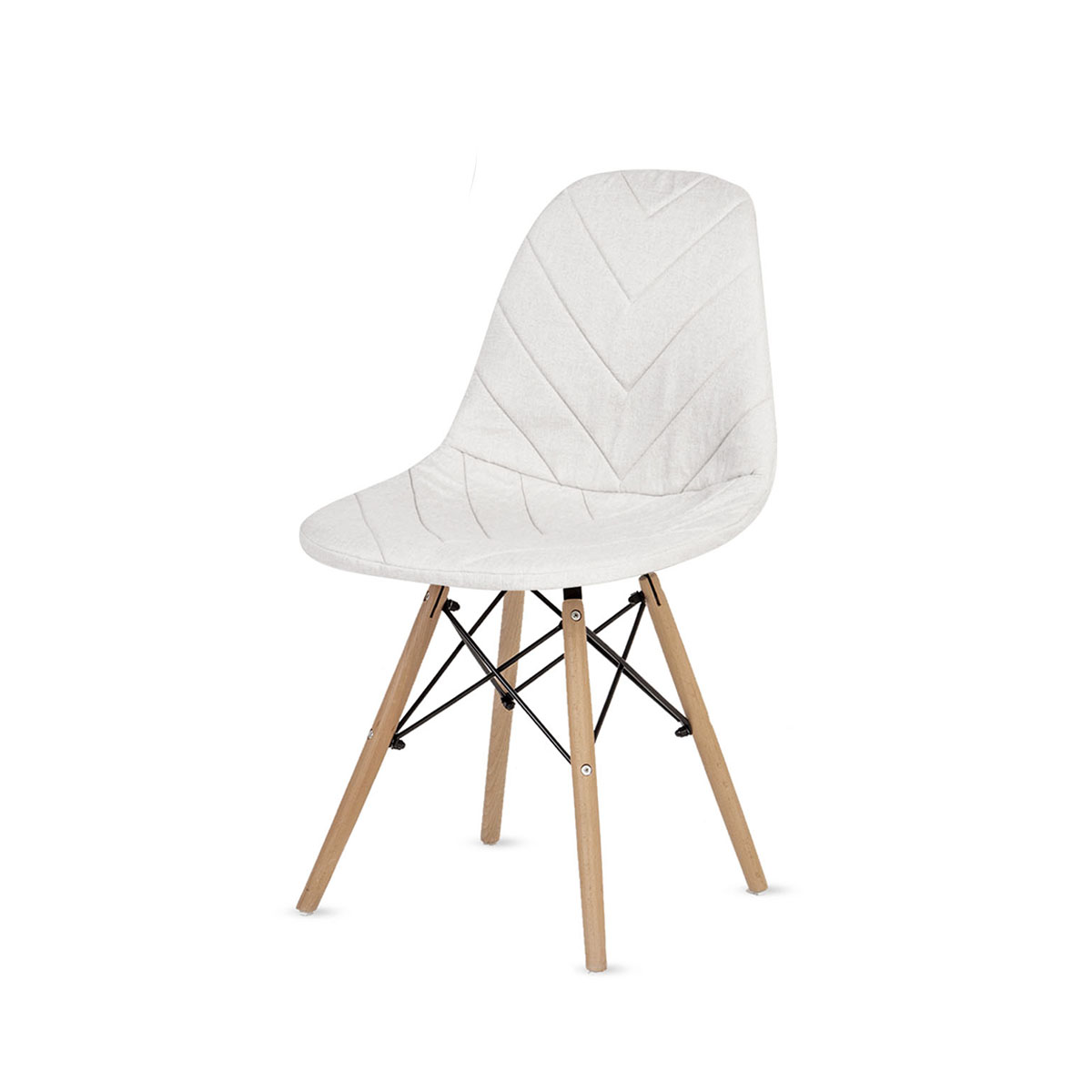 

Стул кухонный LuxAlto, со съемным чехлом, серо-белый, Ch-Eames