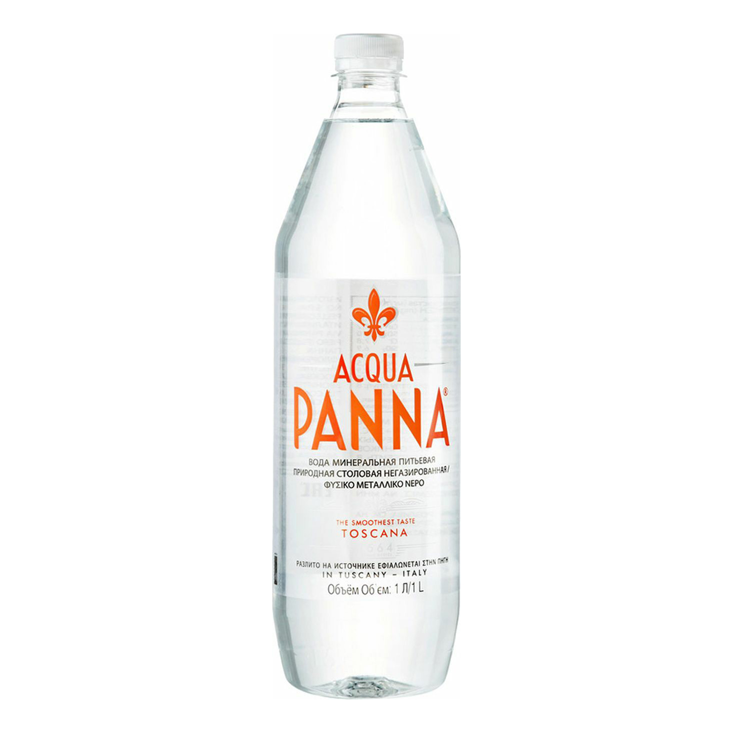 Вода минеральная Acqua Panna столовая негазированная пластик 1 л