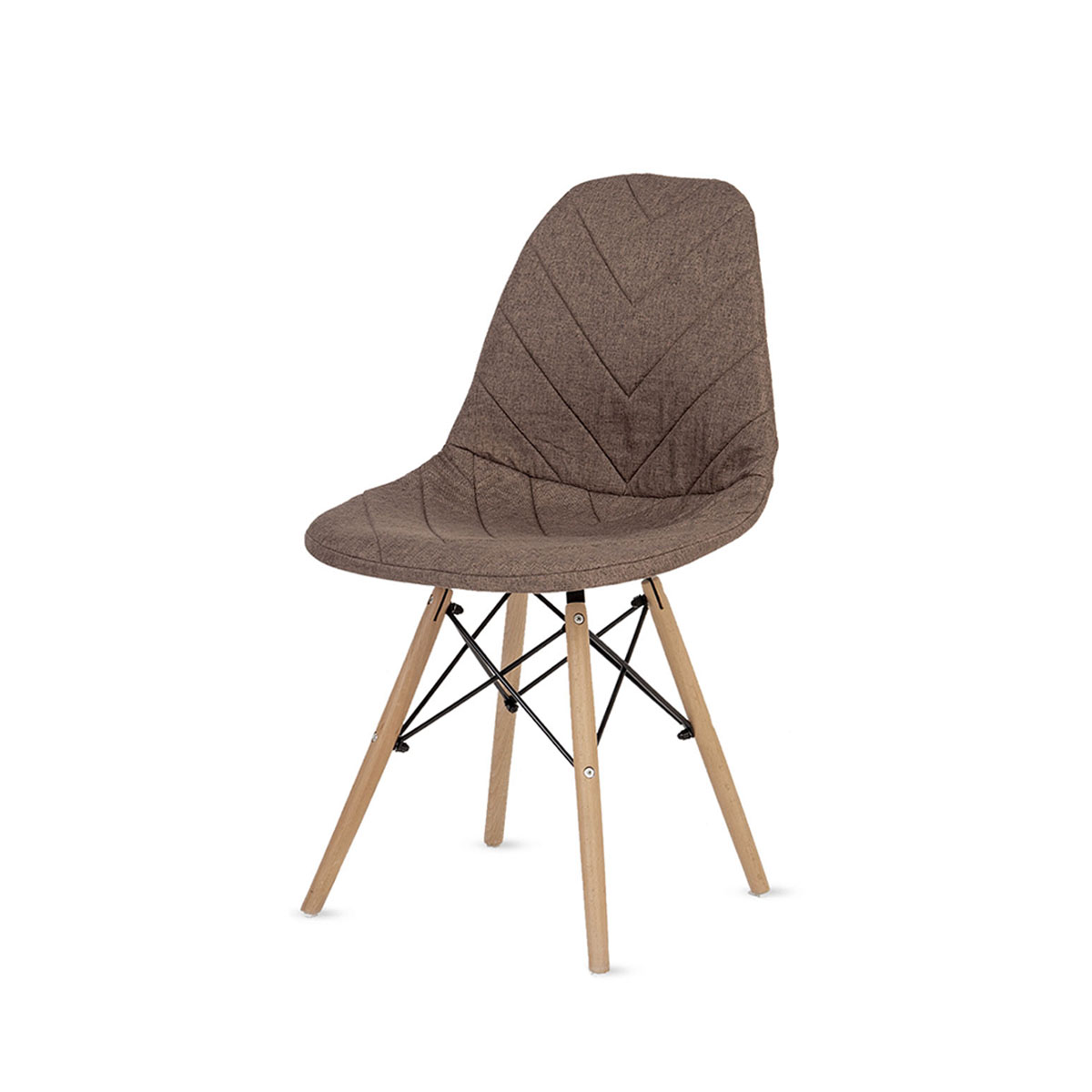 

Стул для кухни LuxAlto, коричневый чехол на резинке, Ch-Eames
