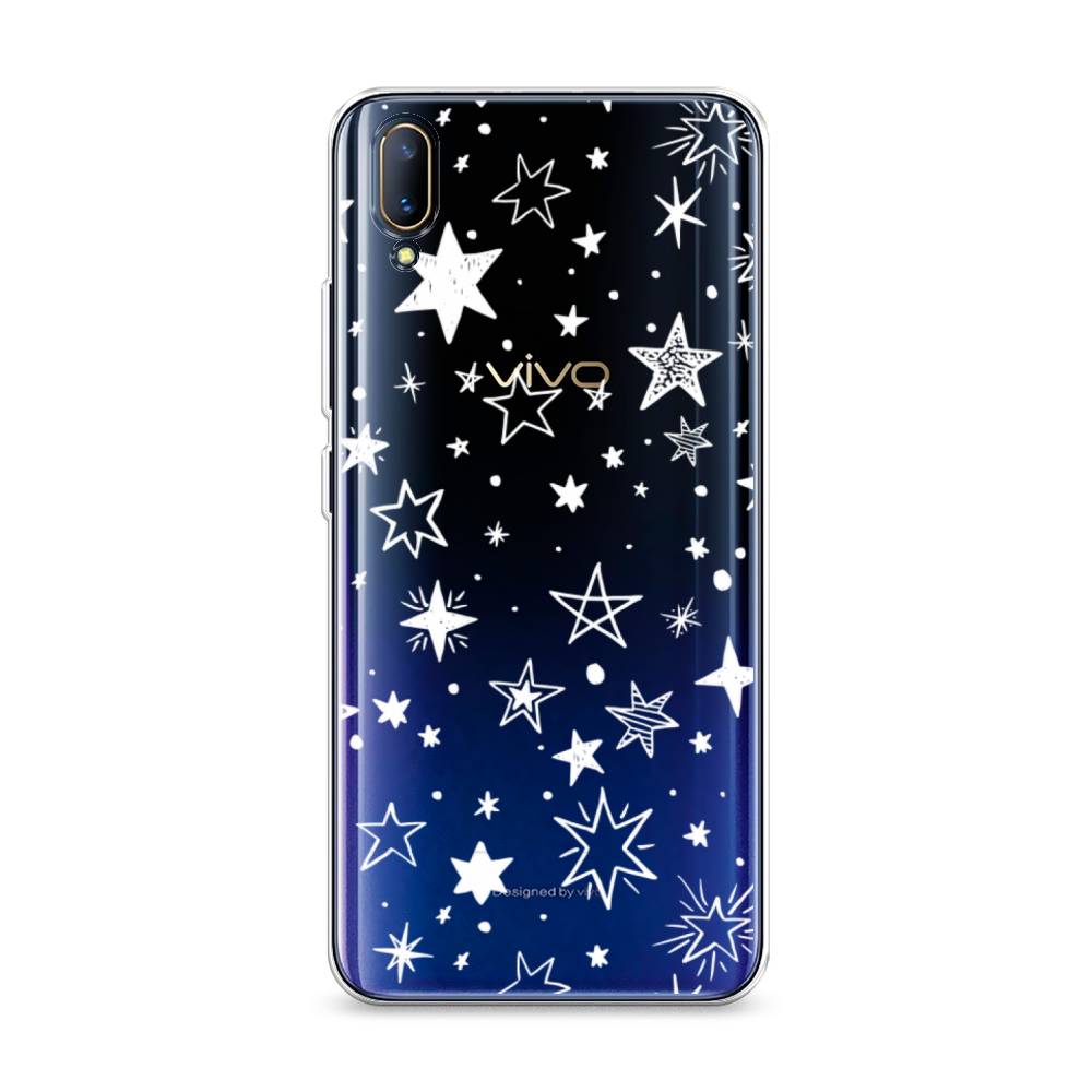 

Чехол Awog на Vivo V11/V11 Pro "Звездочки графика белая", Разноцветный, 260850-7