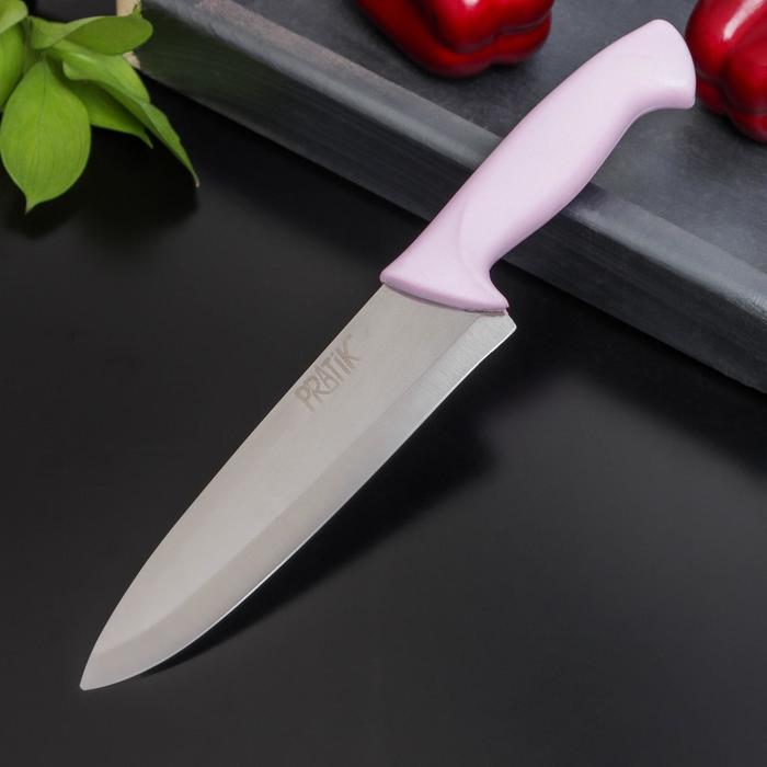 Нож кухонный Sima-land Pratik шеф 18 см, нержавеющая сталь, пластик (43031)