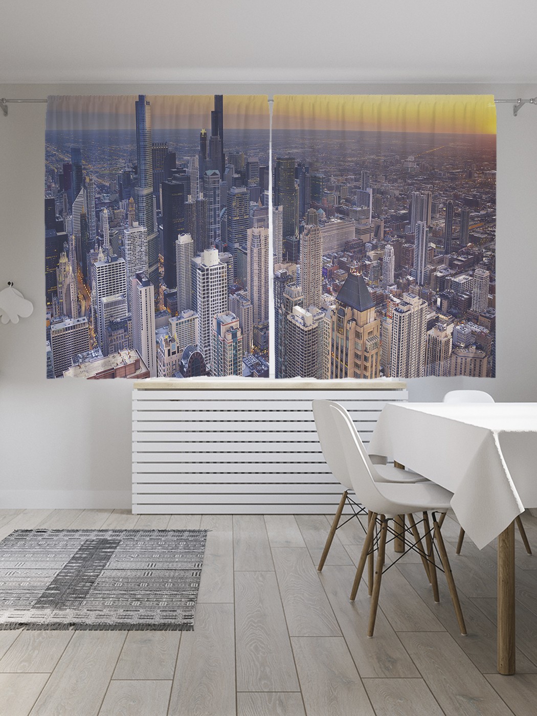 

Классические шторы JoyArty "Нью-Йорк с высоты", серия Oxford DeLux, 2 полотна 145x180 см, Нью-Йорк с высоты