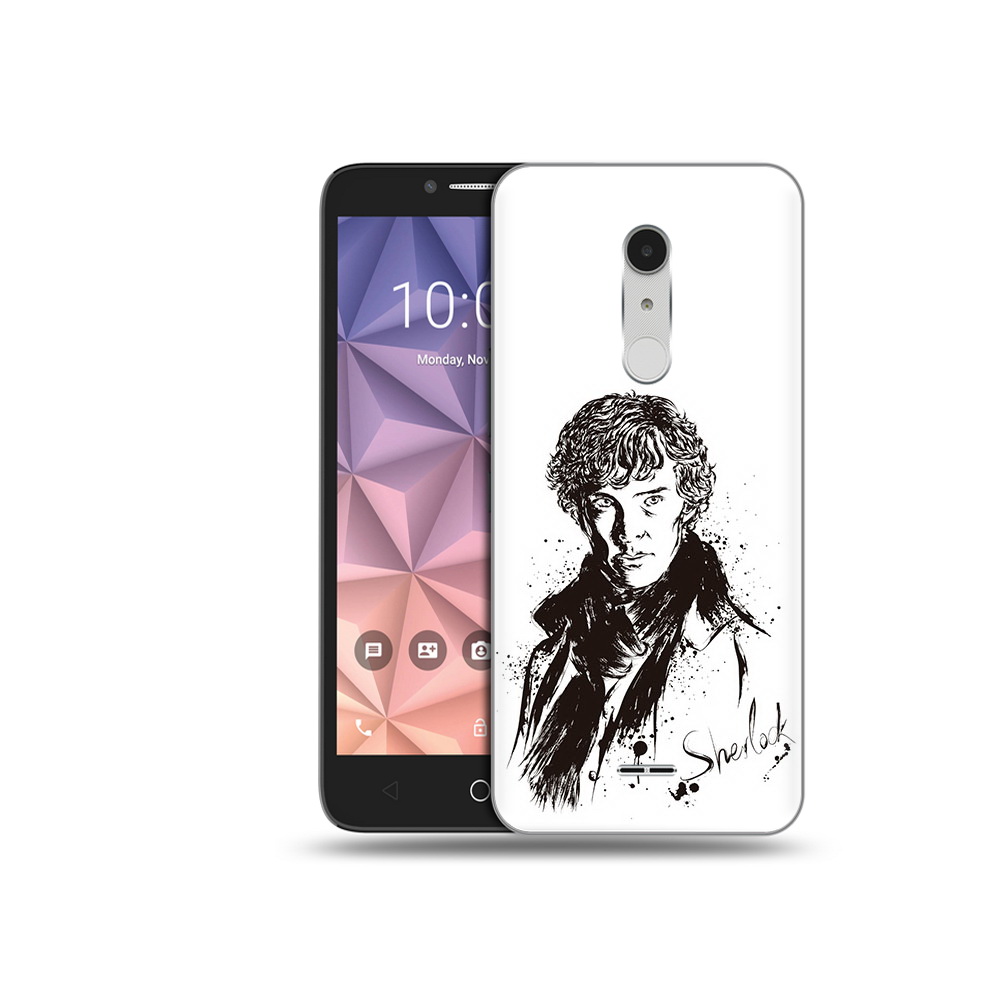 

Чехол MyPads Tocco для Alcatel A3 XL шерлок холмс портрет, Прозрачный, Tocco