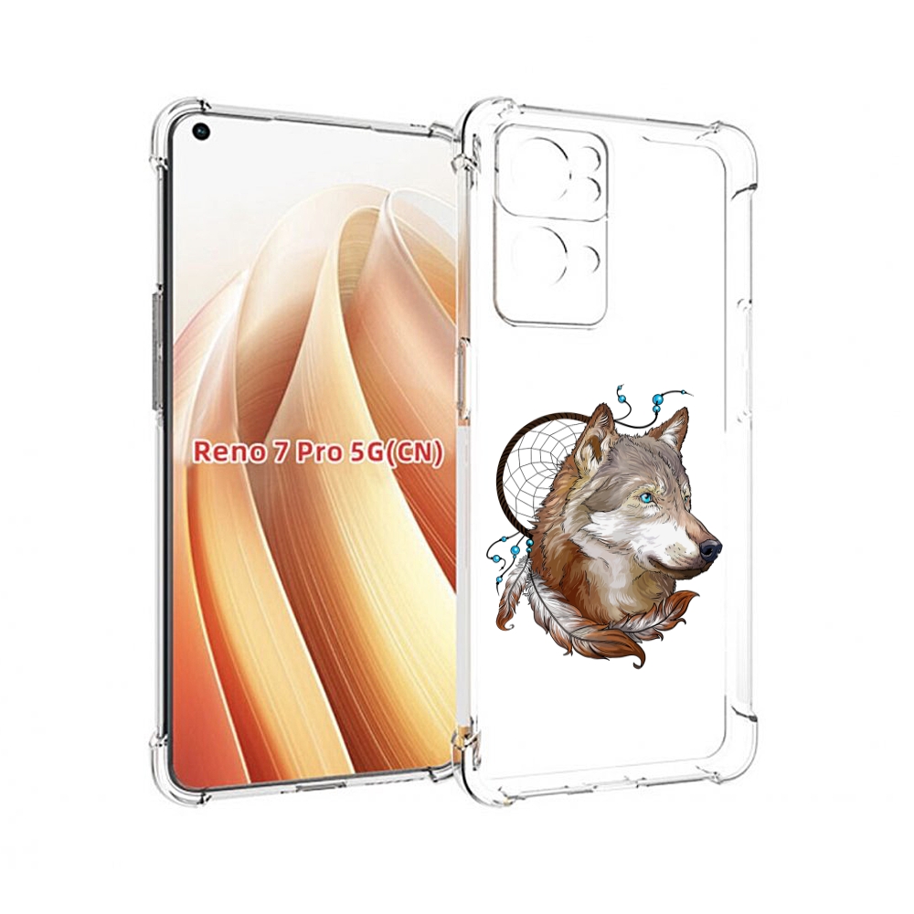 

Чехол MyPads волк и ловец снов для OPPO Reno7 Pro 5G, Прозрачный, Tocco