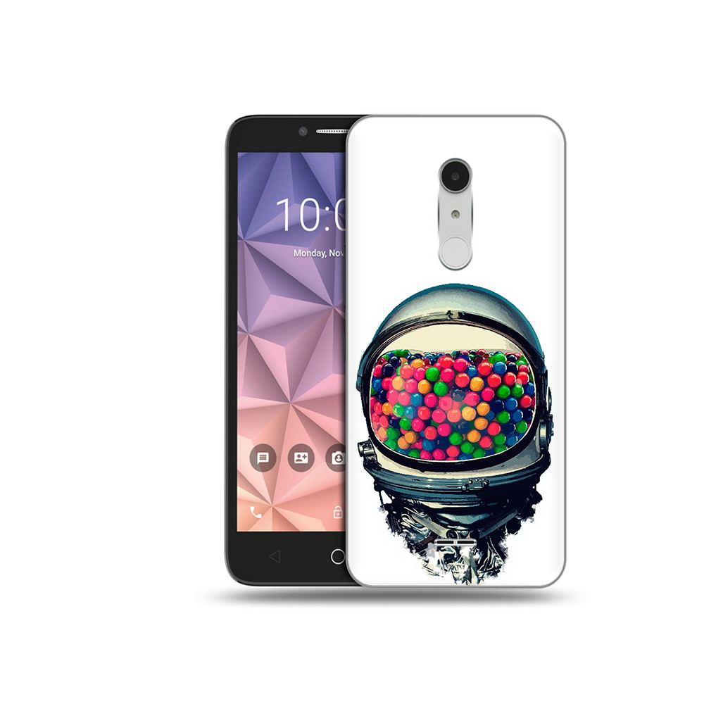 

Чехол MyPads Tocco для Alcatel A3 XL шлем космонавта, Прозрачный, Tocco
