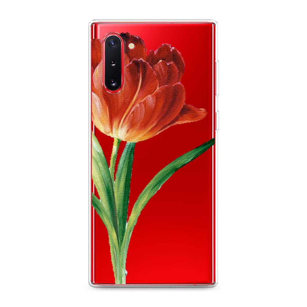 

Чехол Awog на Samsung Galaxy Note 10 "Красный тюльпан", Разноцветный, 28650-8