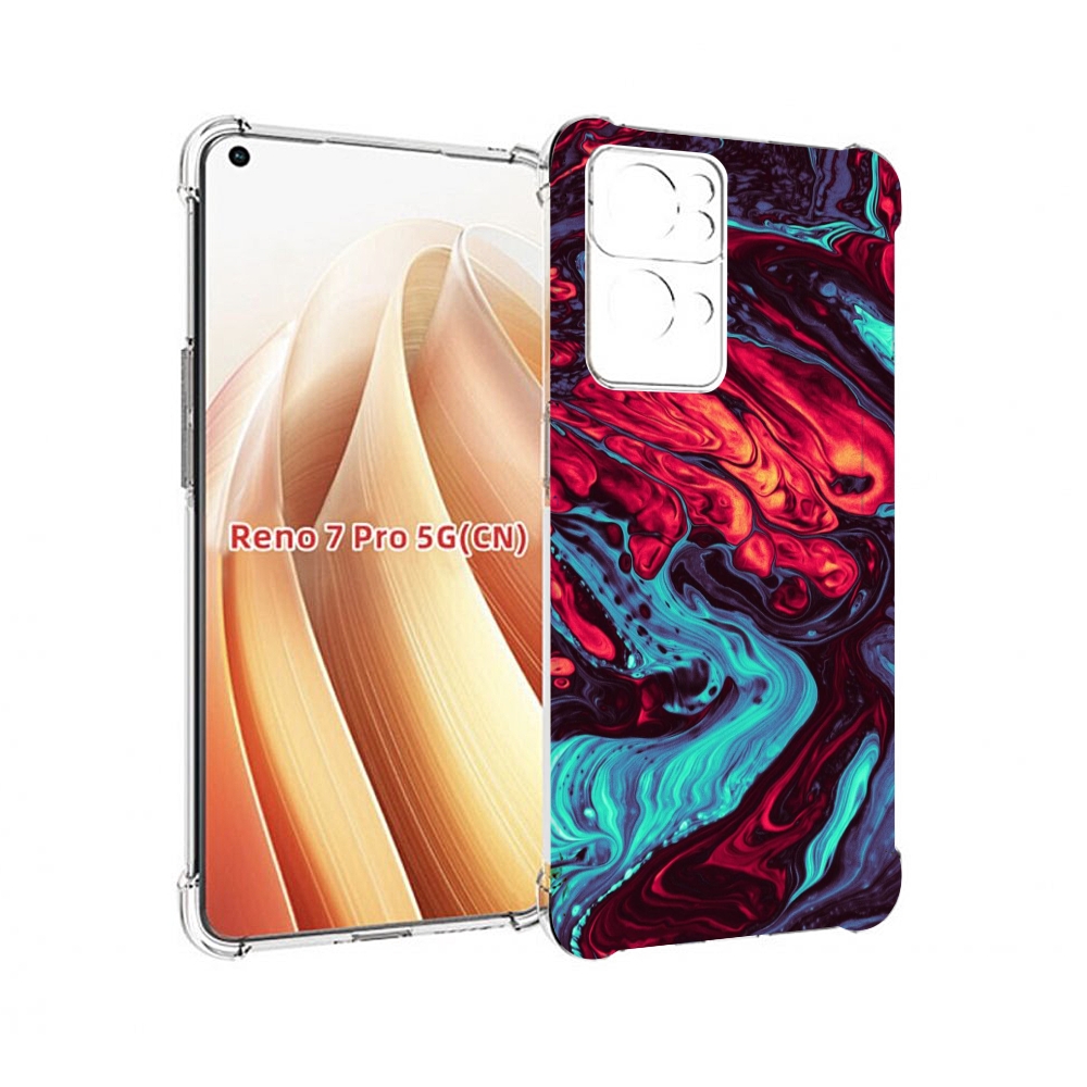 

Чехол MyPads разбавленная краска для OPPO Reno7 Pro 5G, Прозрачный, Tocco