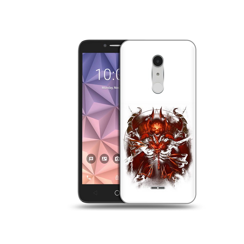 

Чехол MyPads Tocco для Alcatel A3 XL яркий демон, Прозрачный, Tocco