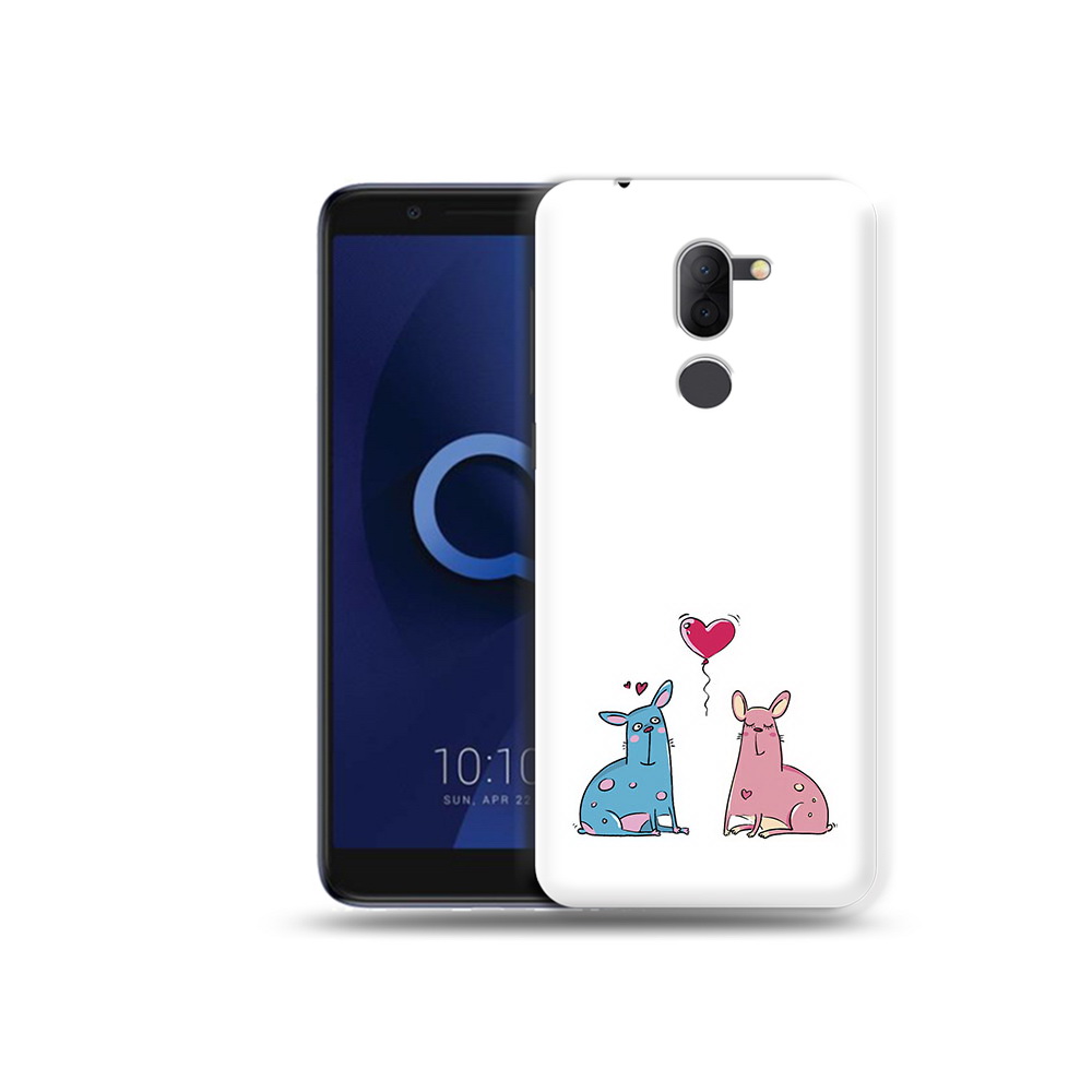 

Чехол MyPads Tocco для Alcatel 3X Лама любовь (PT112114.674.102), Прозрачный, Tocco