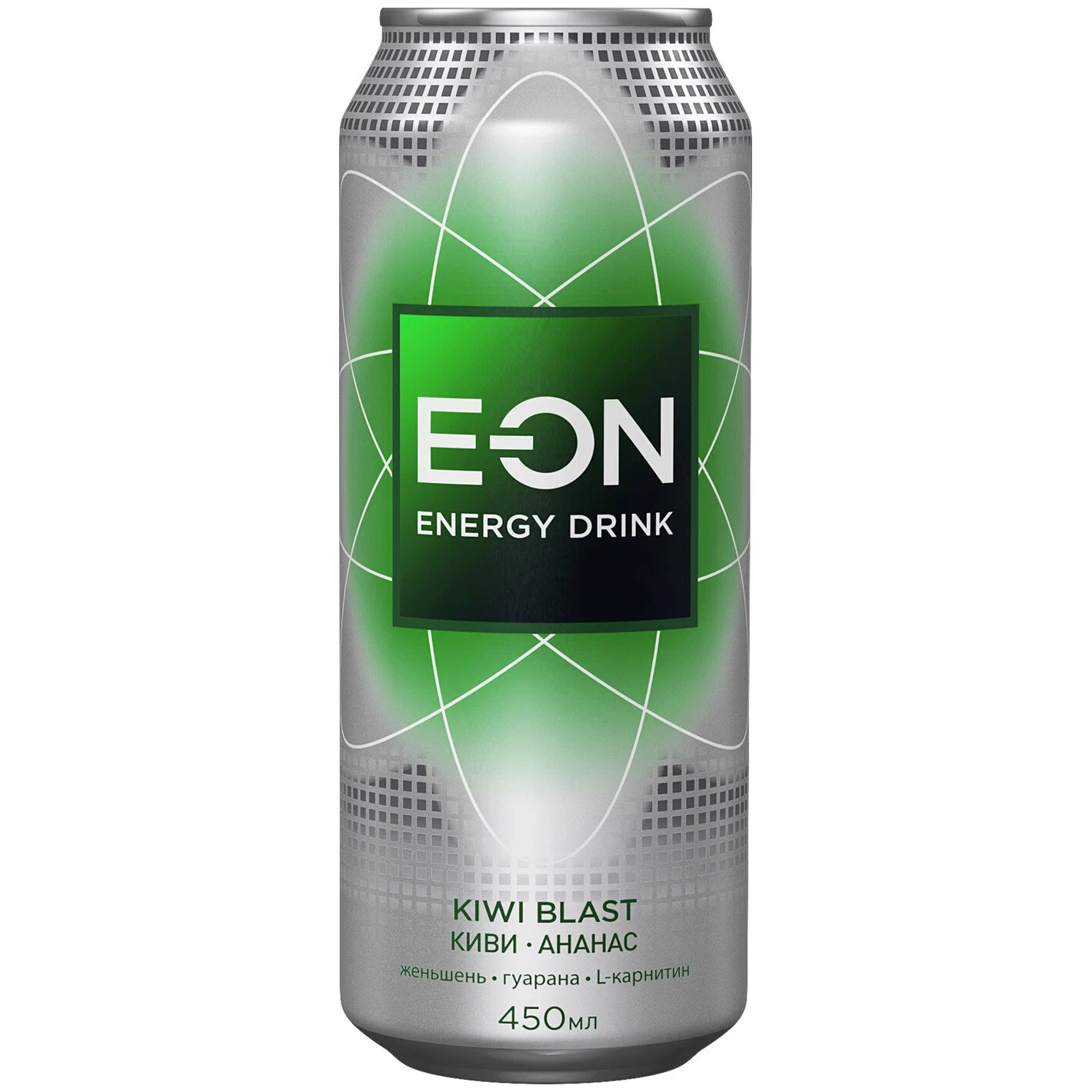 Напиток энергетический E-On Kiwi Blast газированный, безалкогольный, 450 мл