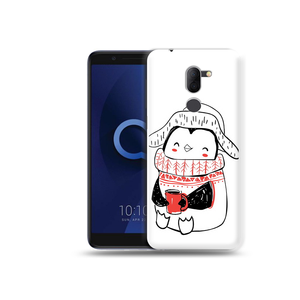 

Чехол MyPads Tocco для Alcatel 3X Милый пингвин (PT112114.674.115), Прозрачный, Tocco