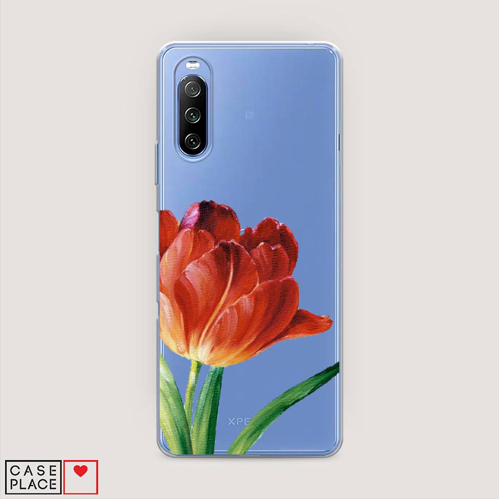 

Чехол Awog на Sony Xperia 10 III "Красный тюльпан", Разноцветный, 54950-8