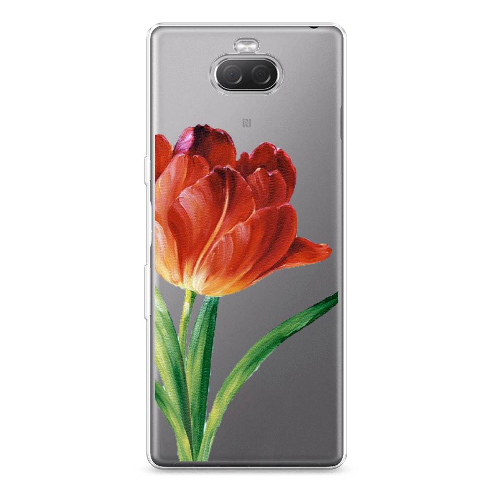 

Силиконовый чехол "Красный тюльпан" на Sony Xperia 10 Plus, 54150-8