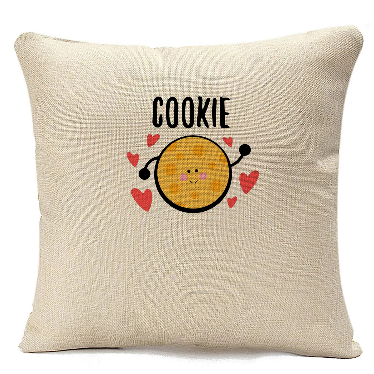 

Подушка бежевая CoolPodarok Печенька cookie, Бежевый