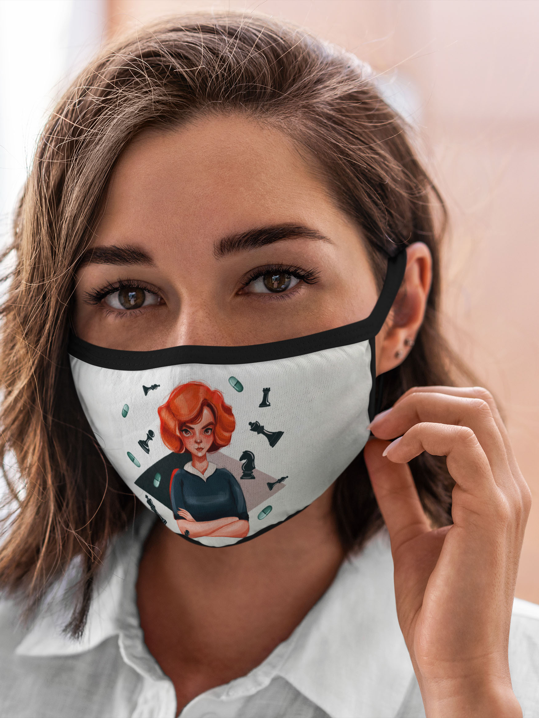 

Многоразовая маска унисекс Burnettie Ход Королевы, Разноцветный, Ход Королевы