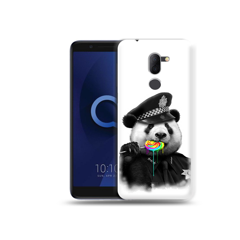 

Чехол MyPads Tocco для Alcatel 3X Панда полиция (PT112114.674.130), Прозрачный, Tocco