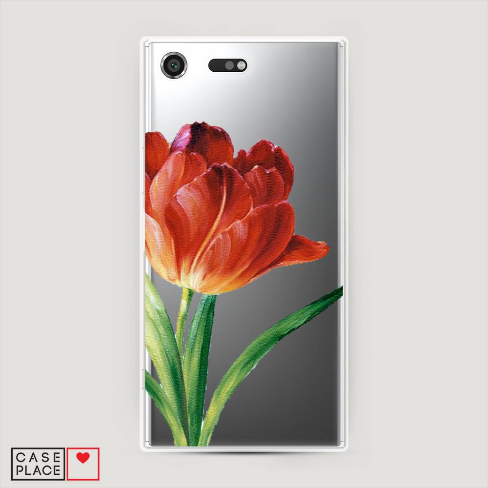 

Чехол Awog на Sony Xperia XZ Premium "Красный тюльпан", Разноцветный, 52450-8