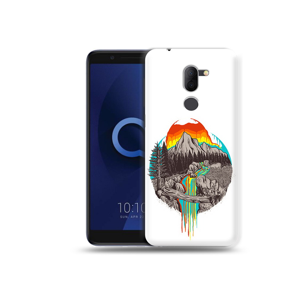 

Чехол MyPads Tocco для Alcatel 3X Радужный водопад (PT112114.674.144), Прозрачный, Tocco