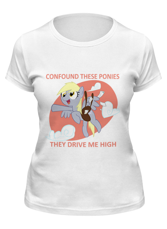 

Футболка женская Printio Derpy hooves белая 2XL, Derpy hooves