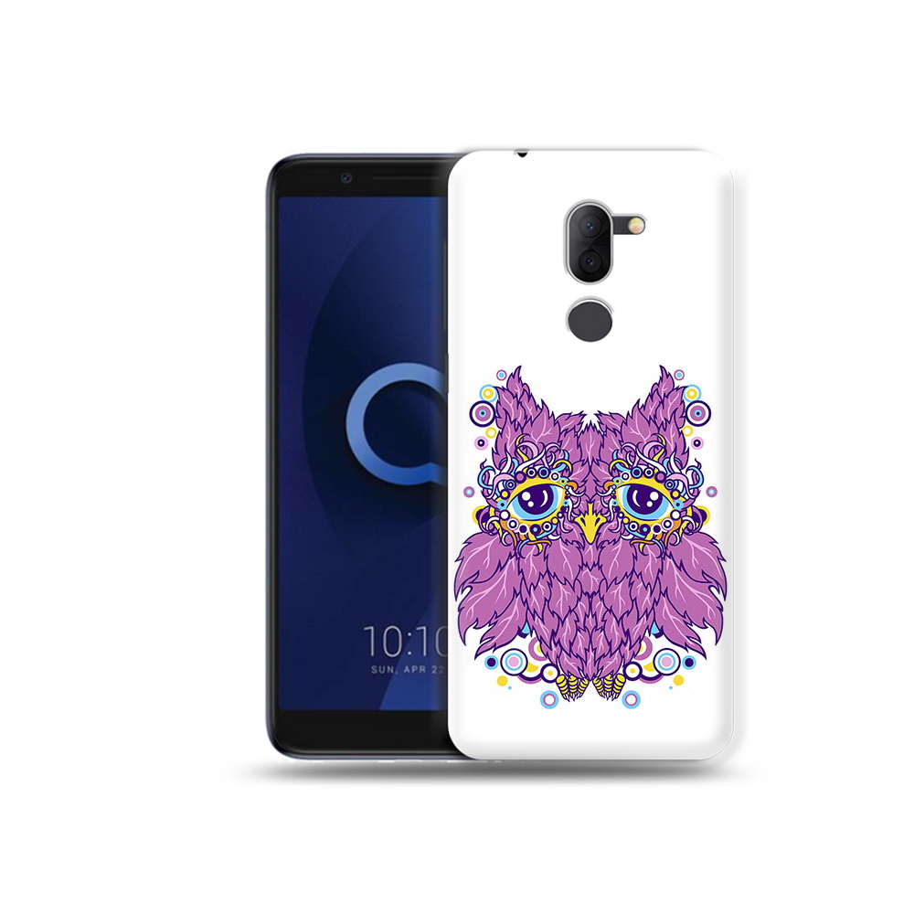 

Чехол MyPads Tocco для Alcatel 3X Розовая сова (PT112114.674.147), Прозрачный, Tocco