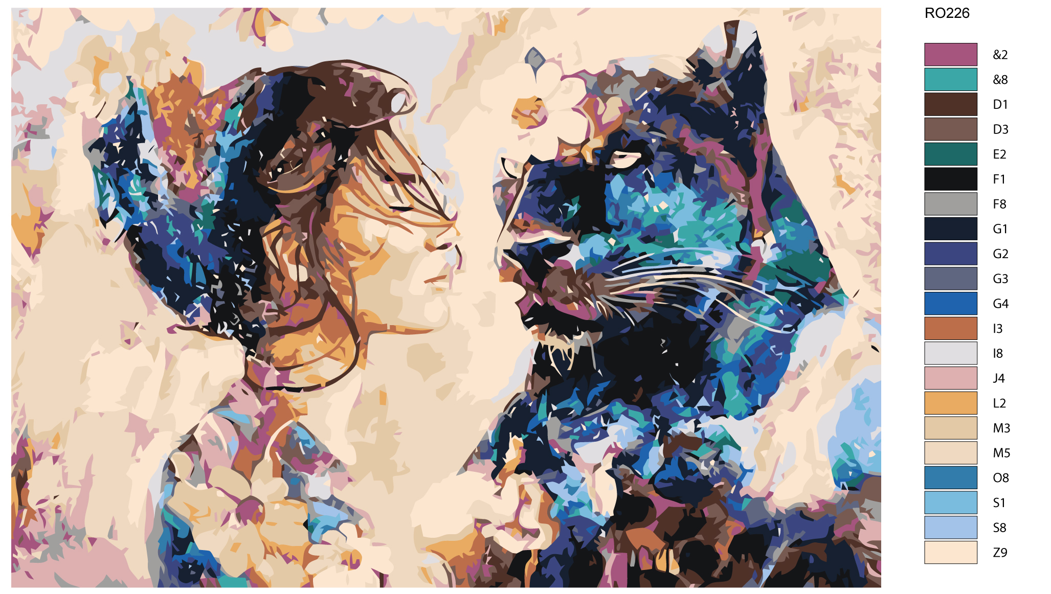 

Картина по номерам, Живопись по номерам, 80 x 120, RO226, RO226