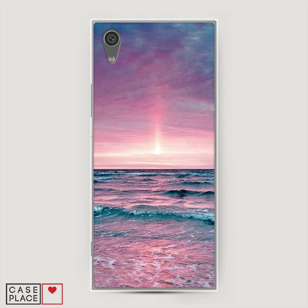 

Чехол на Sony Xperia L1 "Восход 3", Розовый;голубой, 52550-2