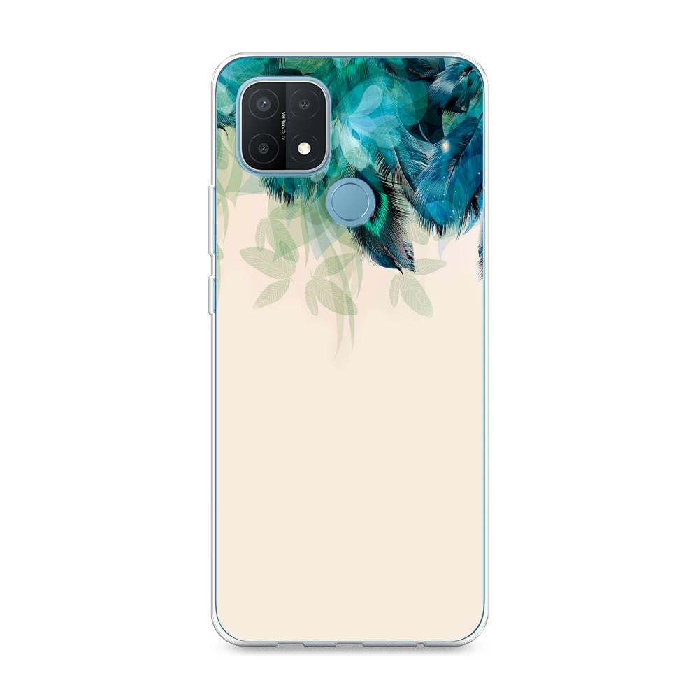 

Чехол Awog на Oppo A15/A15s "Перья голубого цвета", Разноцветный, 255650-2