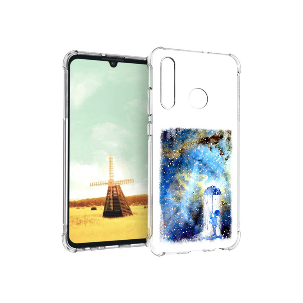 Чехол MyPads Tocco для Huawei P Smart+ мальчик в небе