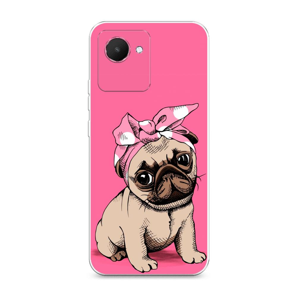 

Силиконовый чехол "Dog Pin-Up" на Realme C30, Разноцветный, 2510550-2