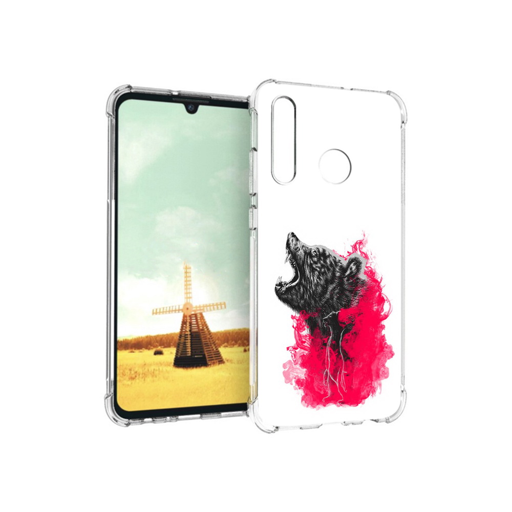 

Чехол MyPads Tocco для Huawei P Smart+ медведь в дымке, Прозрачный, Tocco