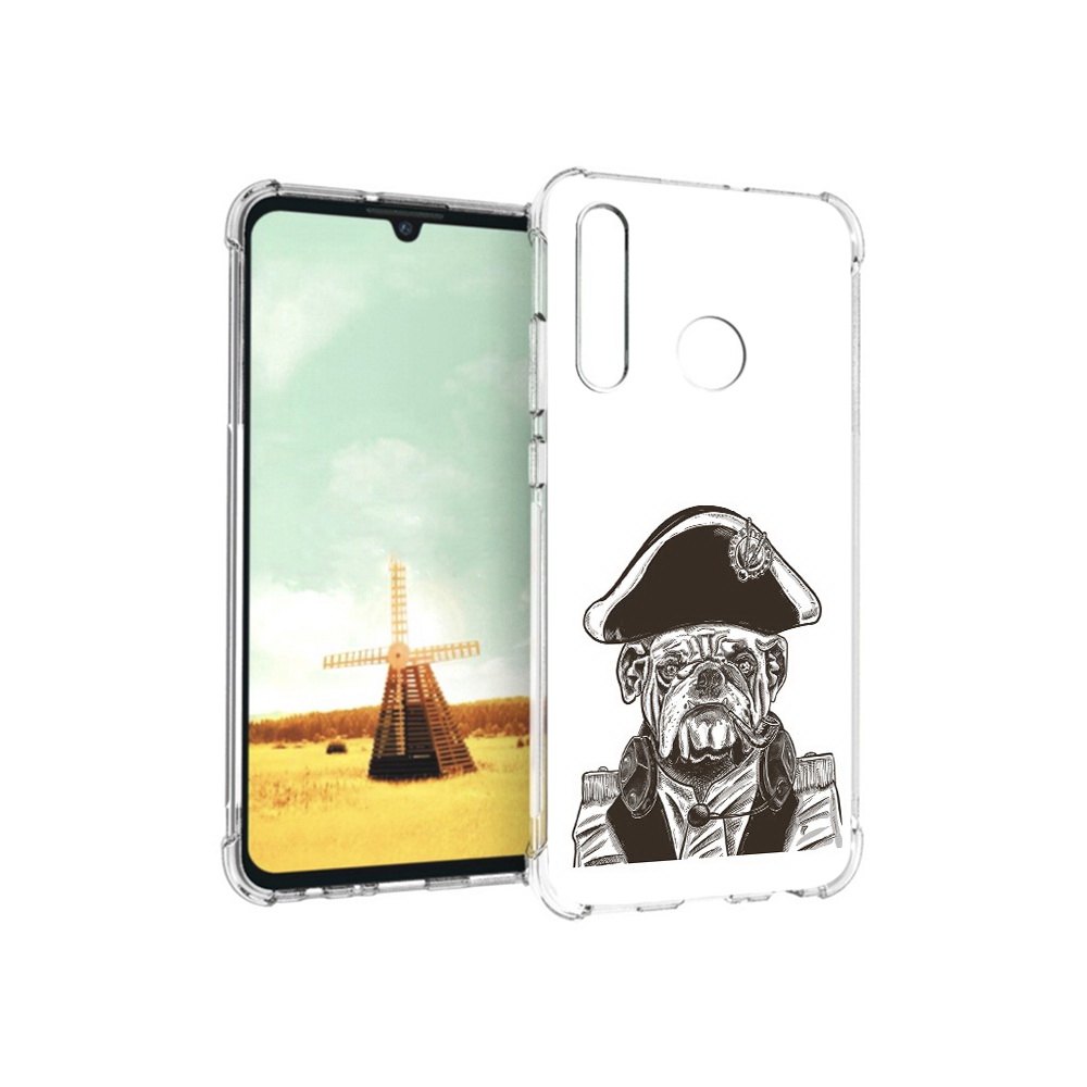 

Чехол MyPads Tocco для Huawei P Smart+ мопс генерал, Прозрачный, Tocco
