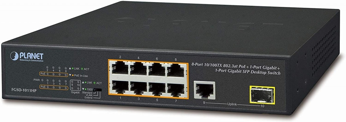 

Коммутатор NoBrand FGSD-1011HP FGSD-1011HP черный, FGSD-1011HP