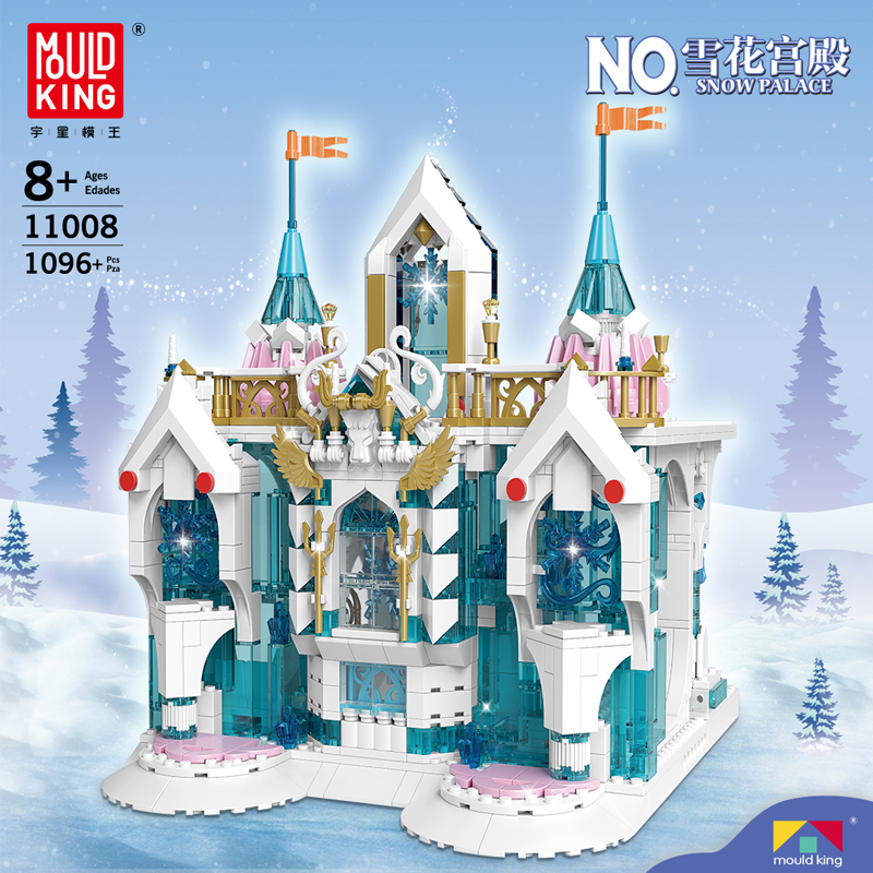 Конструктор MOULD KING 11008 Снежный дворец, 8+, 1 096 дет.